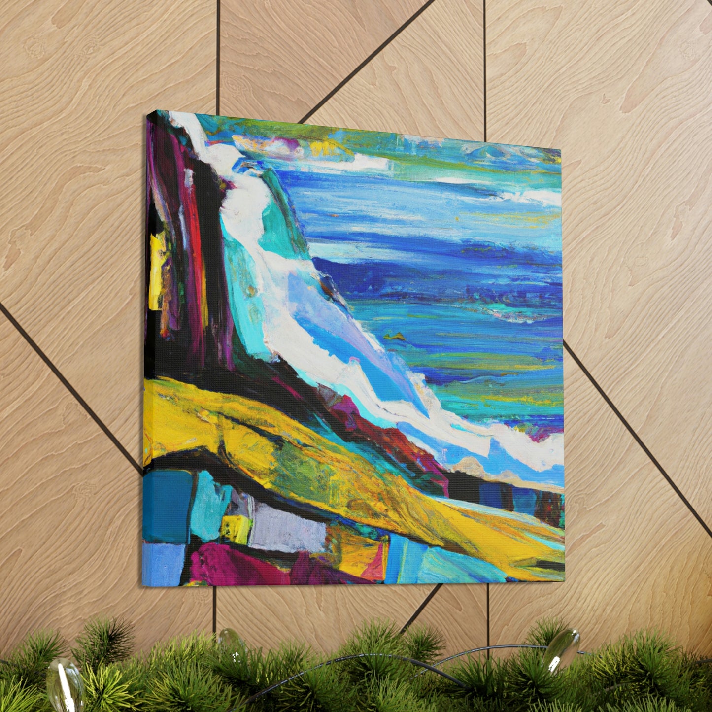 "Surging Seaside Sunset" - Canvas