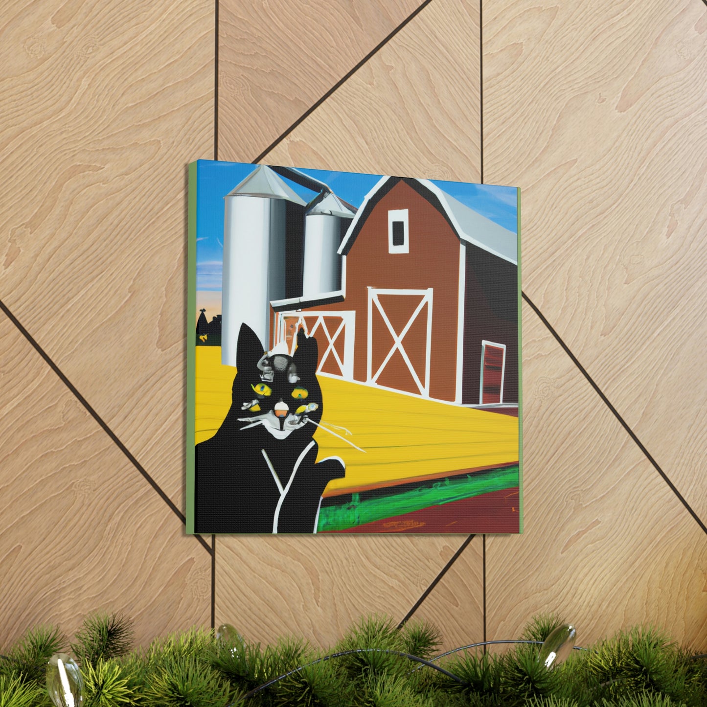 "Feline Art Deco Beauty" - Canvas