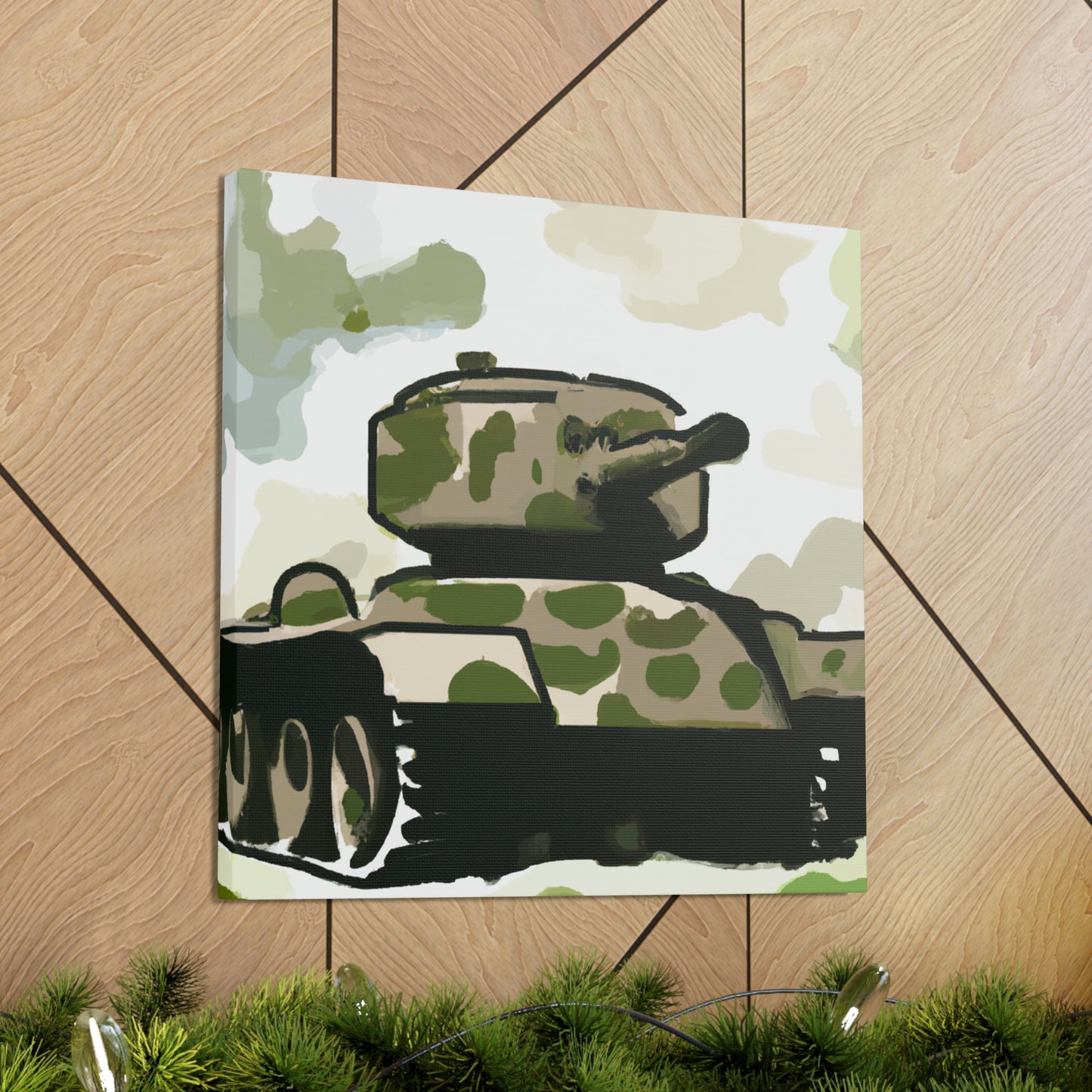 "Tank in Turmoil 1945" - Canvas