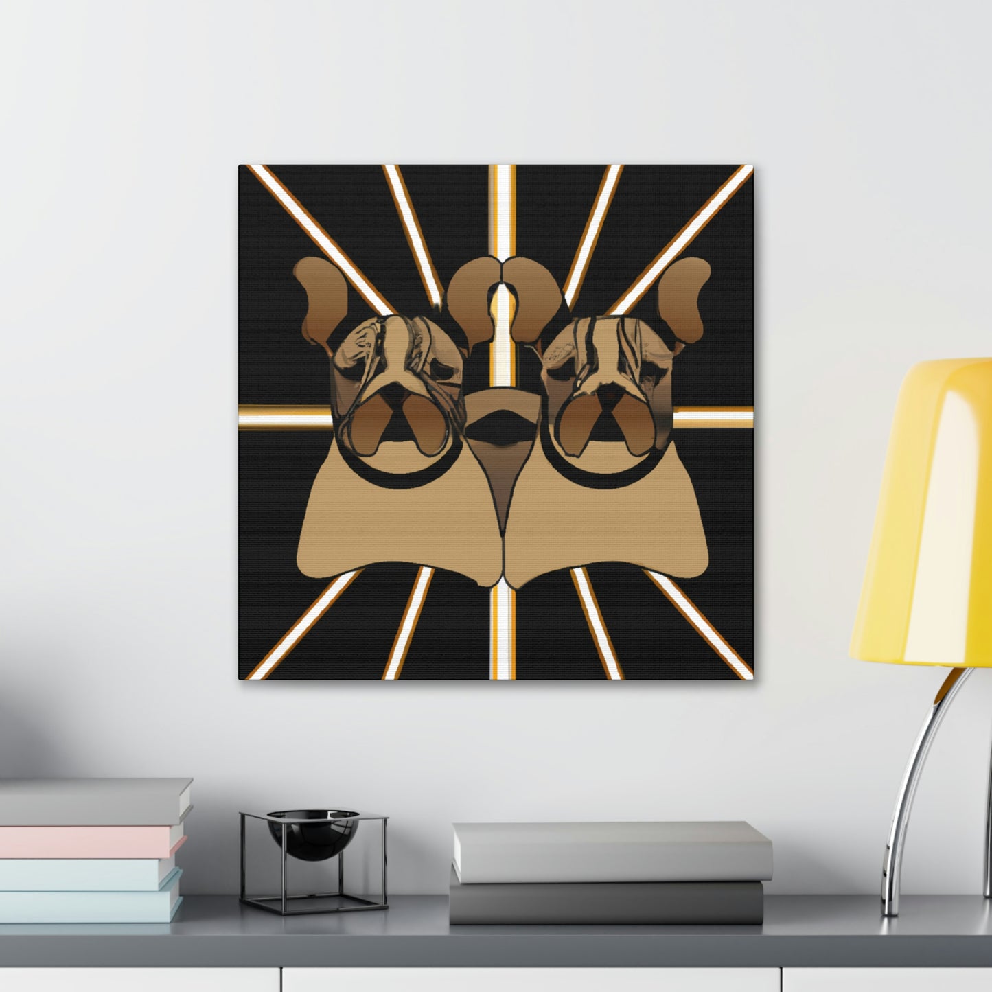 "Bulldog Storms Roaring Twenties" - Canvas