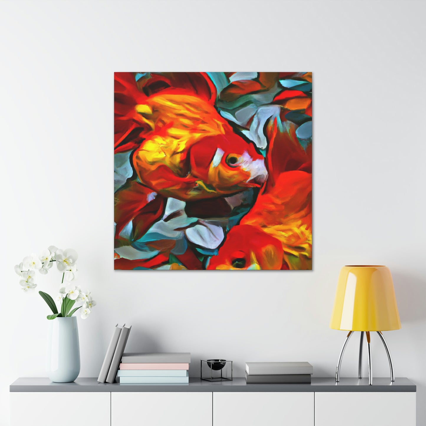 Golden Fish Dreaming - Canvas