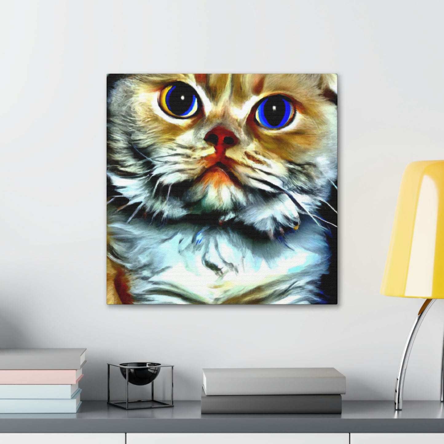 Feline Furry Enchantment - Canvas