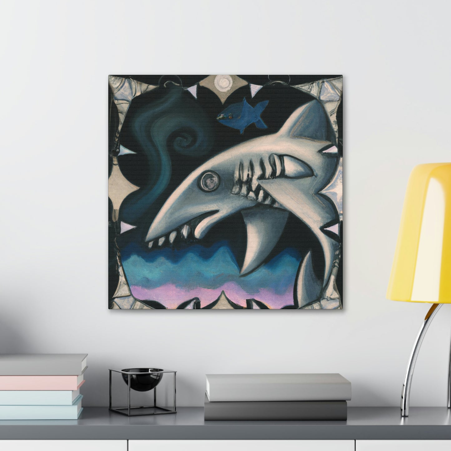 "Shark Fin Flair Art" - Canvas