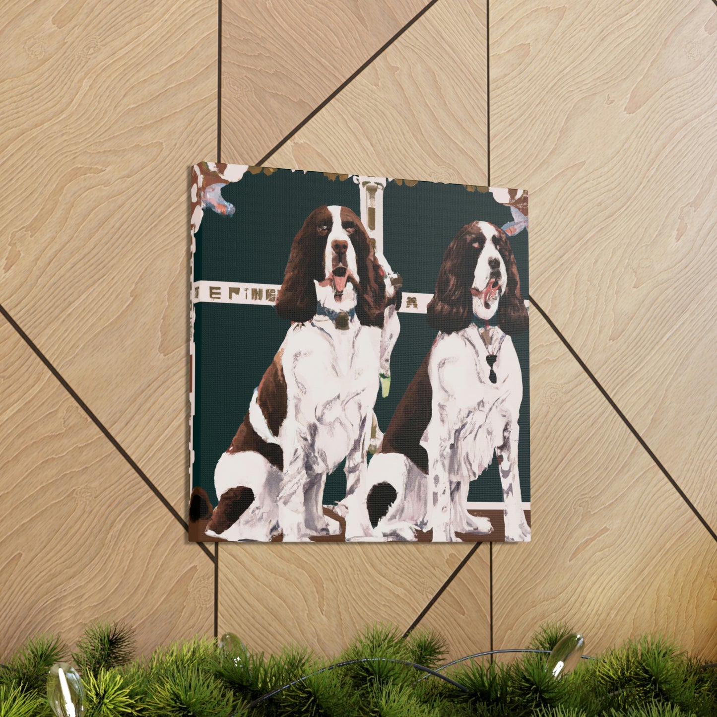 "Sprightly Springers Sparkle" - Canvas