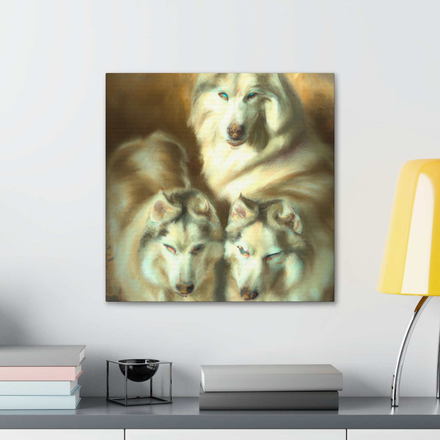 "Frosty Siberian Husky" - Canvas