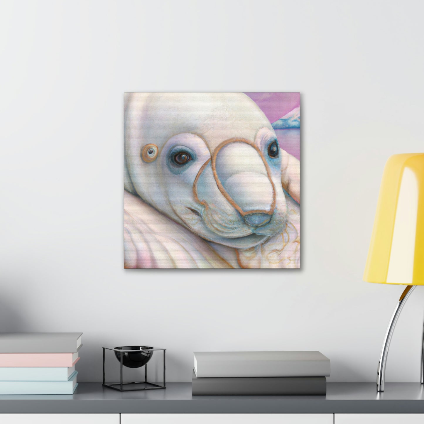 Beluga Whale Bliss - Canvas