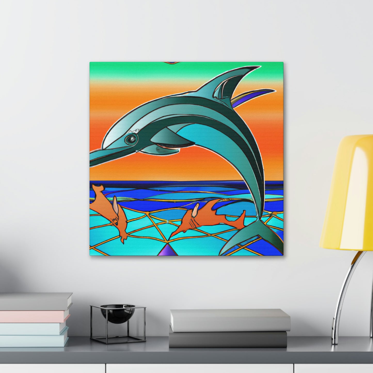 Gliding Dolphin Majesty - Canvas