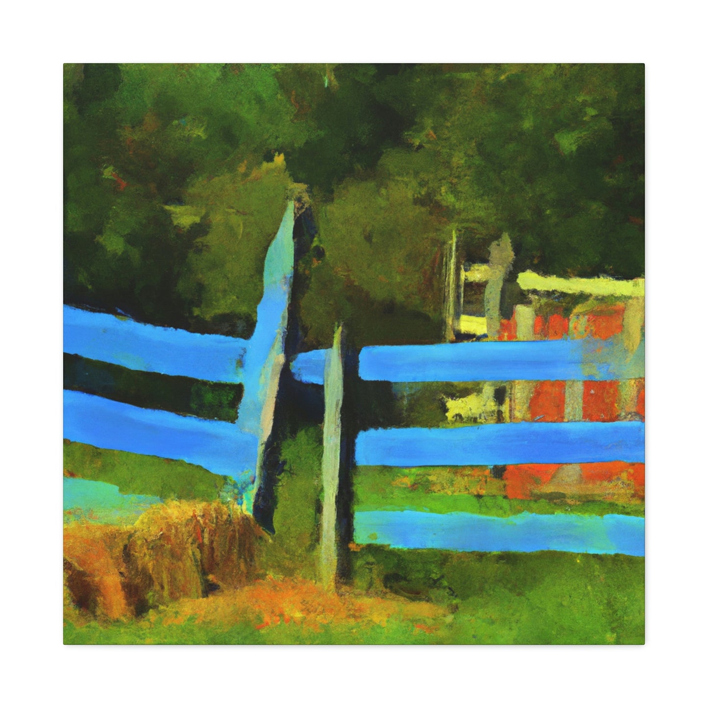 "Fence at Sunrise" - Canvas