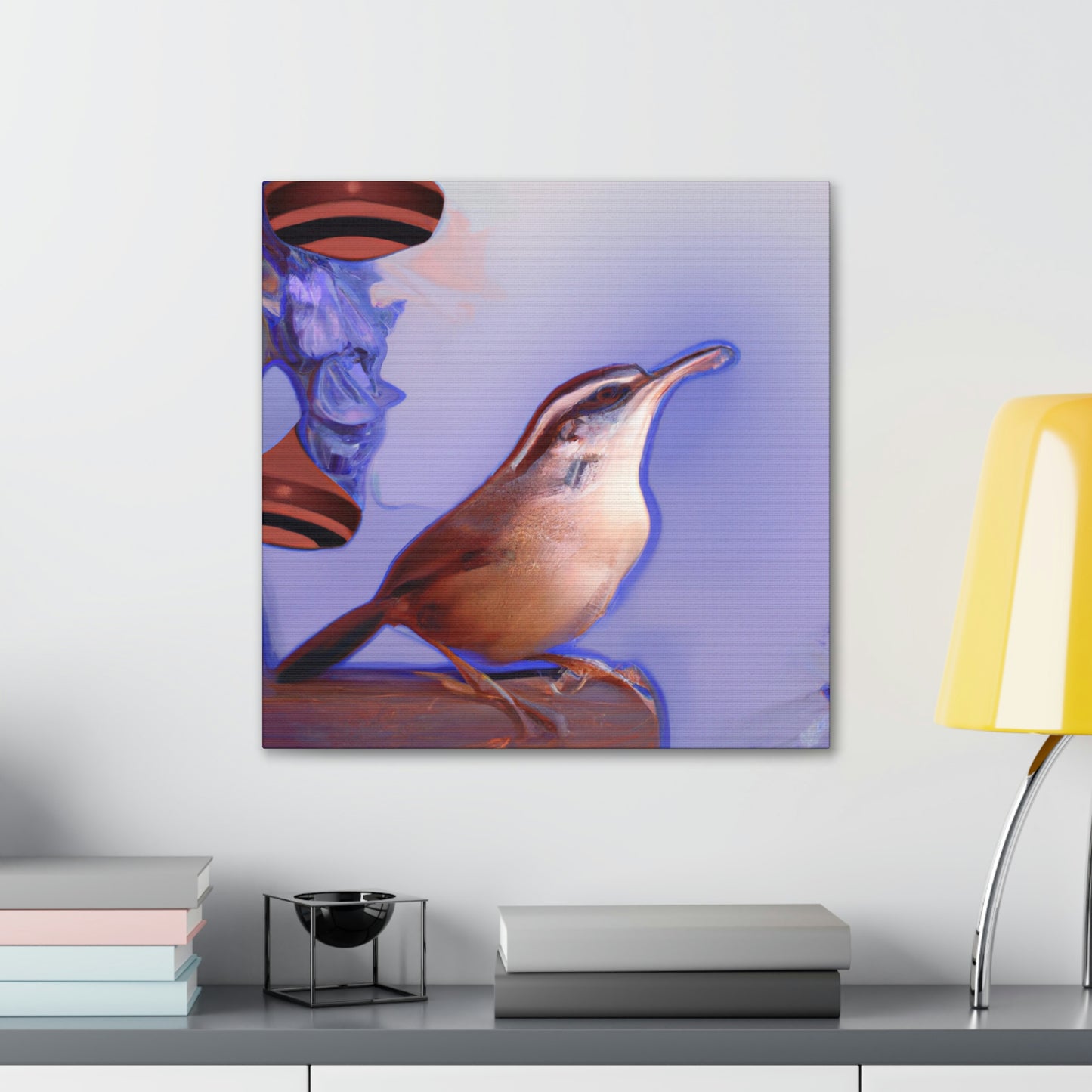 Carolina Wren Reflection - Canvas