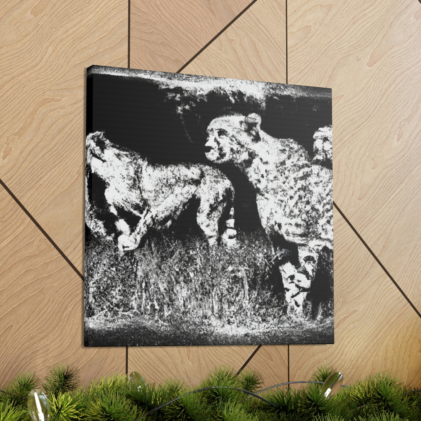 Cheetah in Abstract Form - Canvas