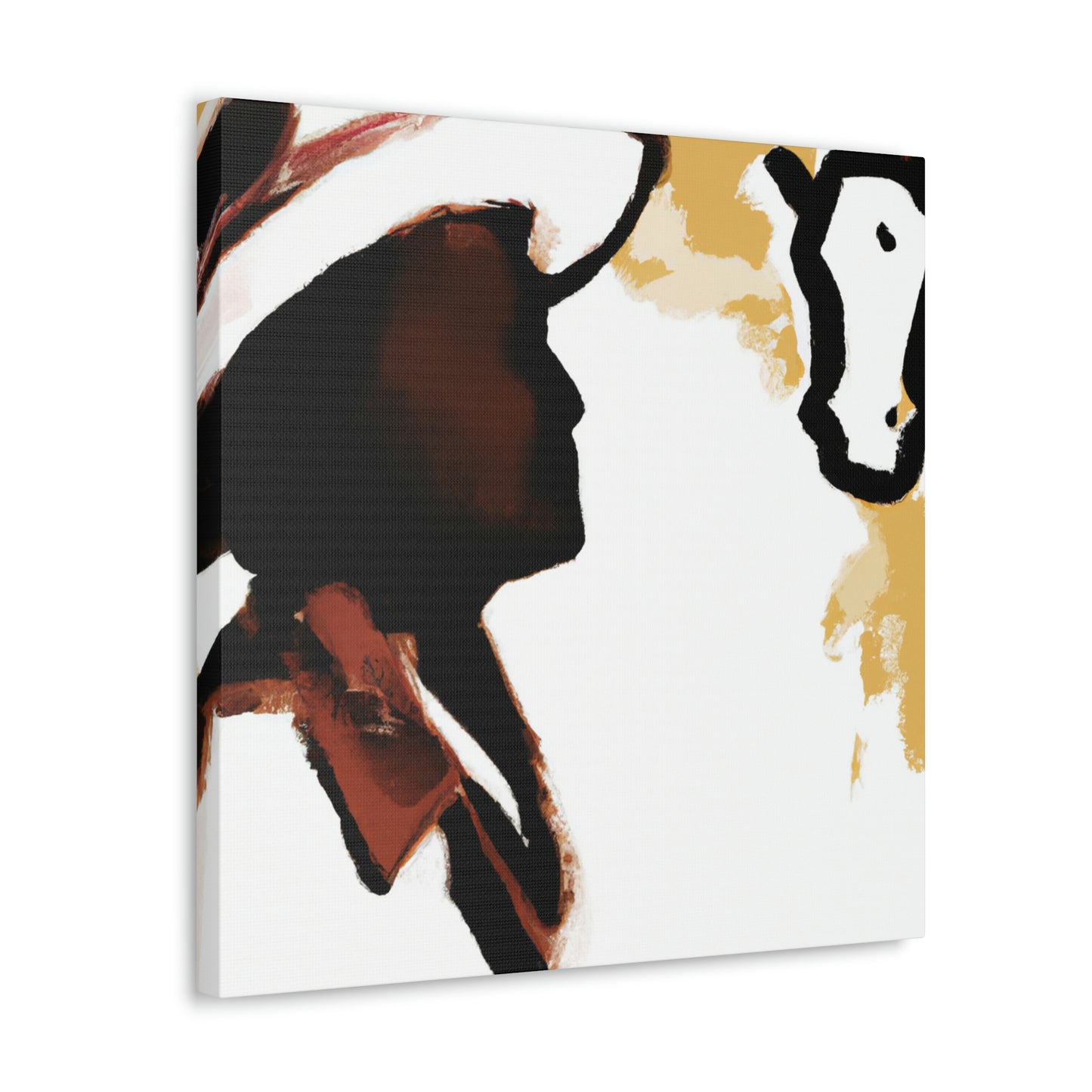 "Cowhide Covered Canvas" - Canvas