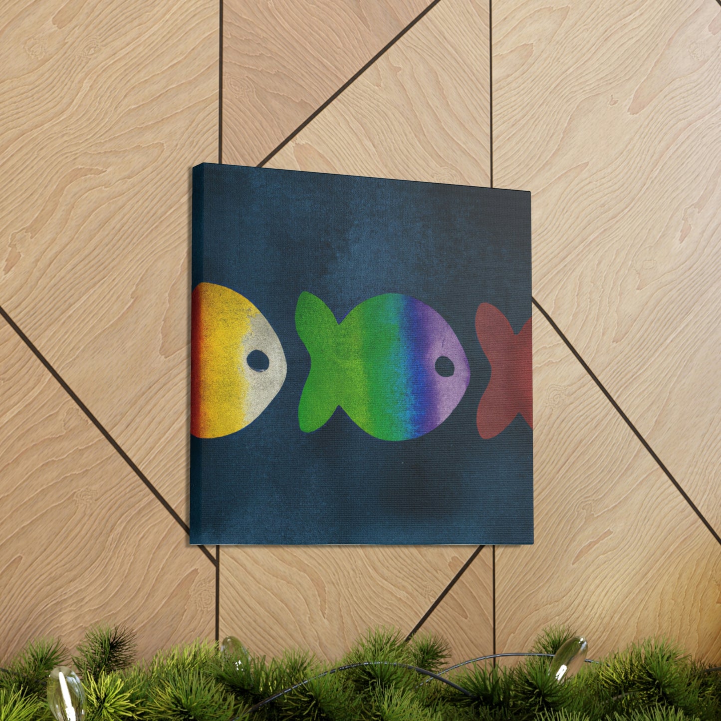 Rainbow Fish Dreaming - Canvas