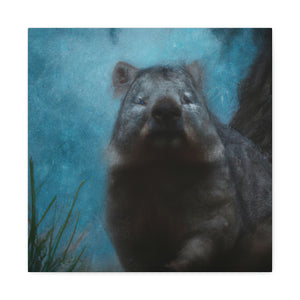 "Wombat in Technicolor" - Canvas