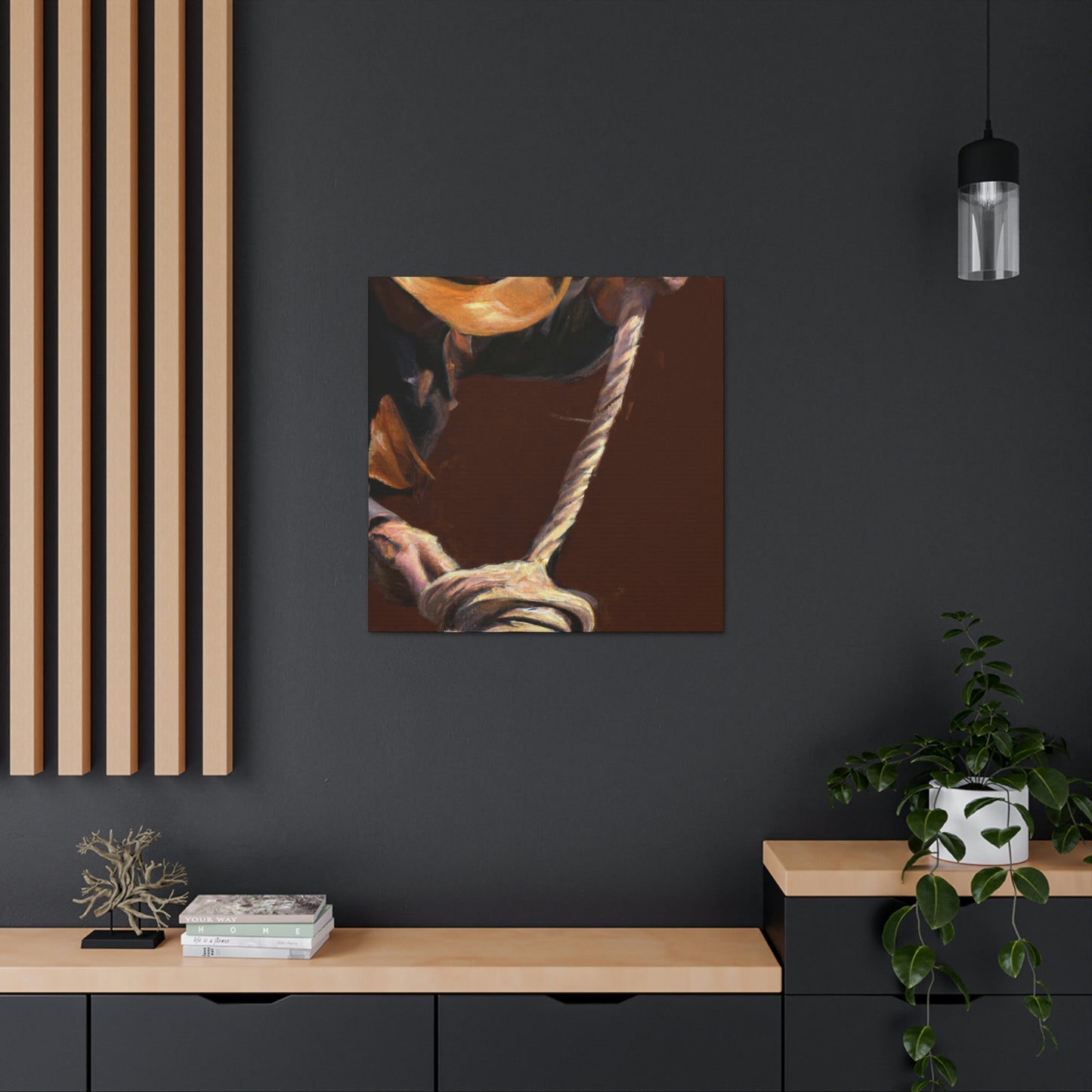 "Rope a Cowboy Dream" - Canvas