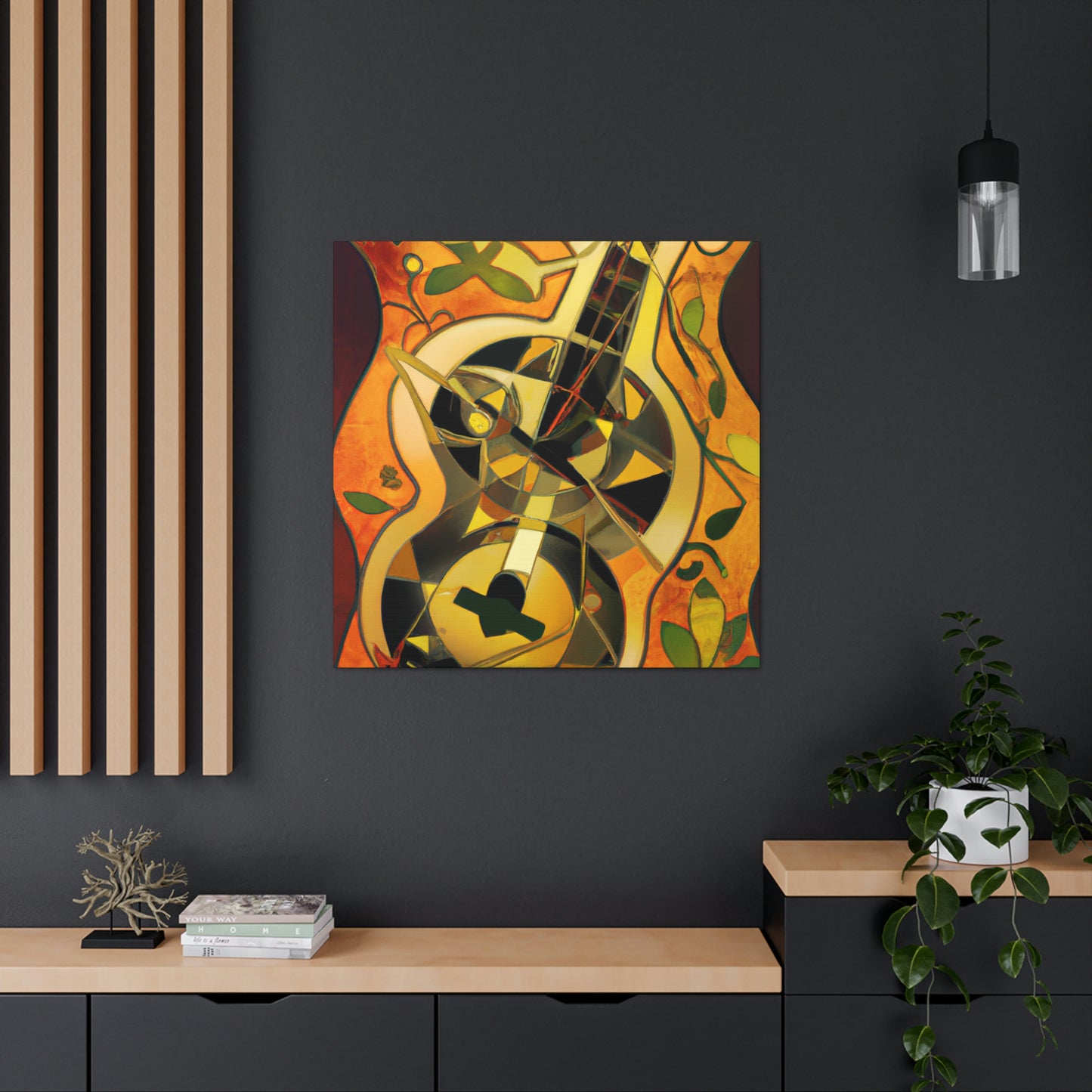 "Mandolin Melody Picture 1920's" - Canvas