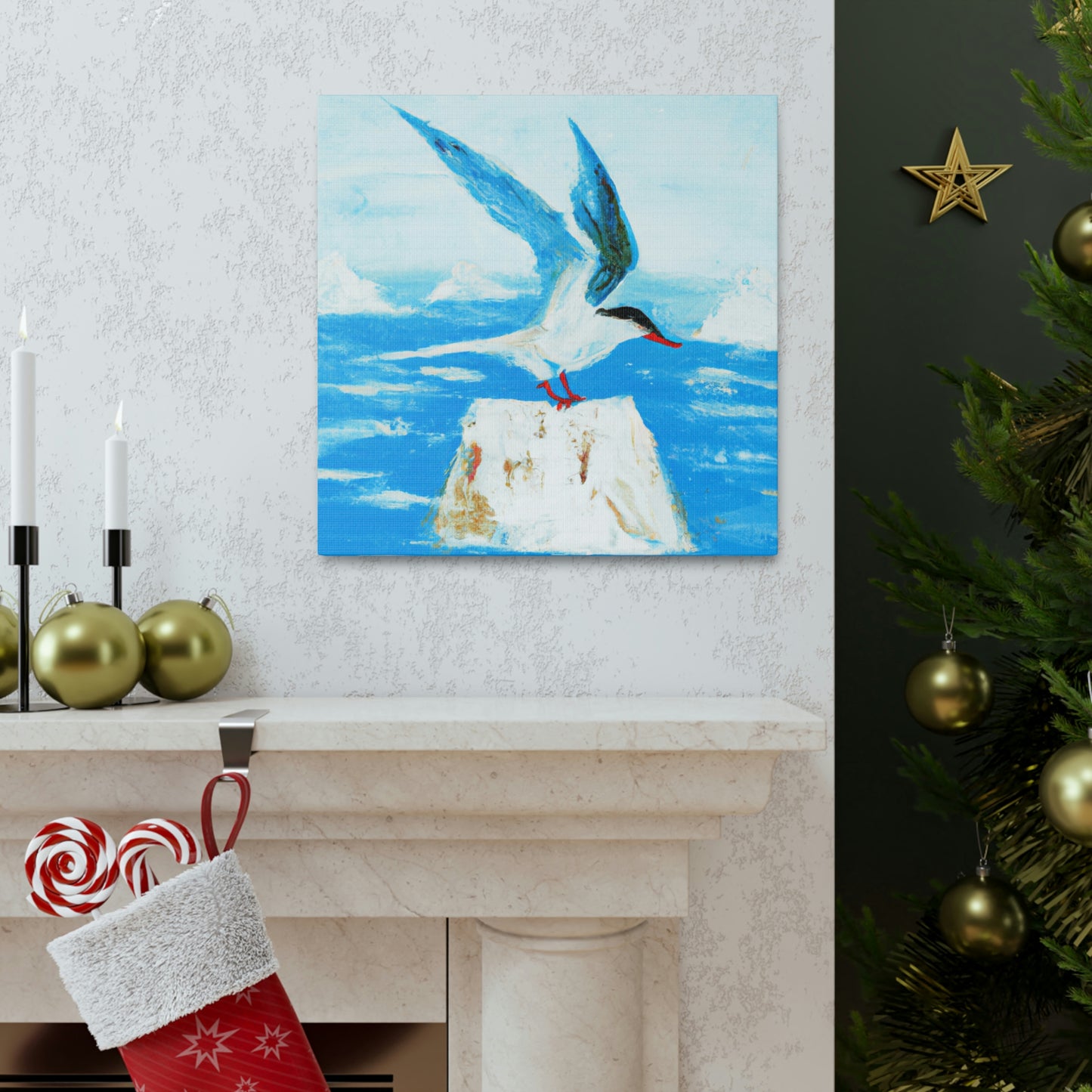 Terns in Serene Flight - Canvas