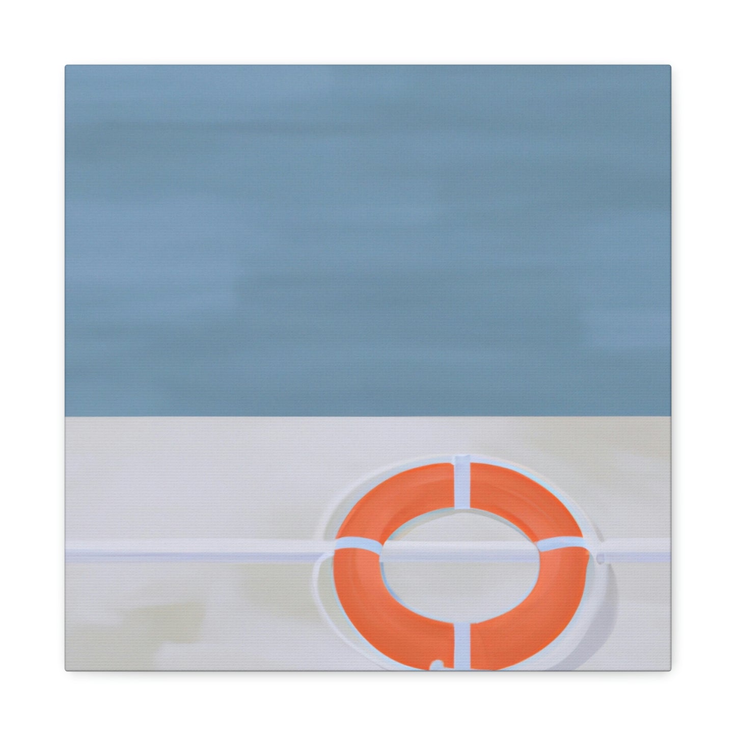 "Lifebuoy in Minimalism" - Canvas