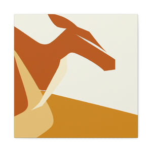 Kangaroo in Reflection - Canvas