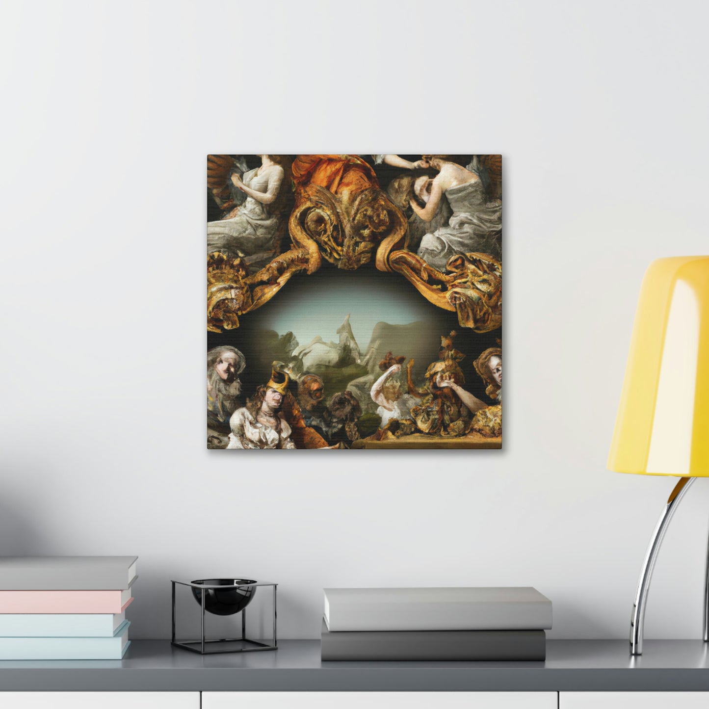 "Heavenly Splendor Gilded" - Canvas