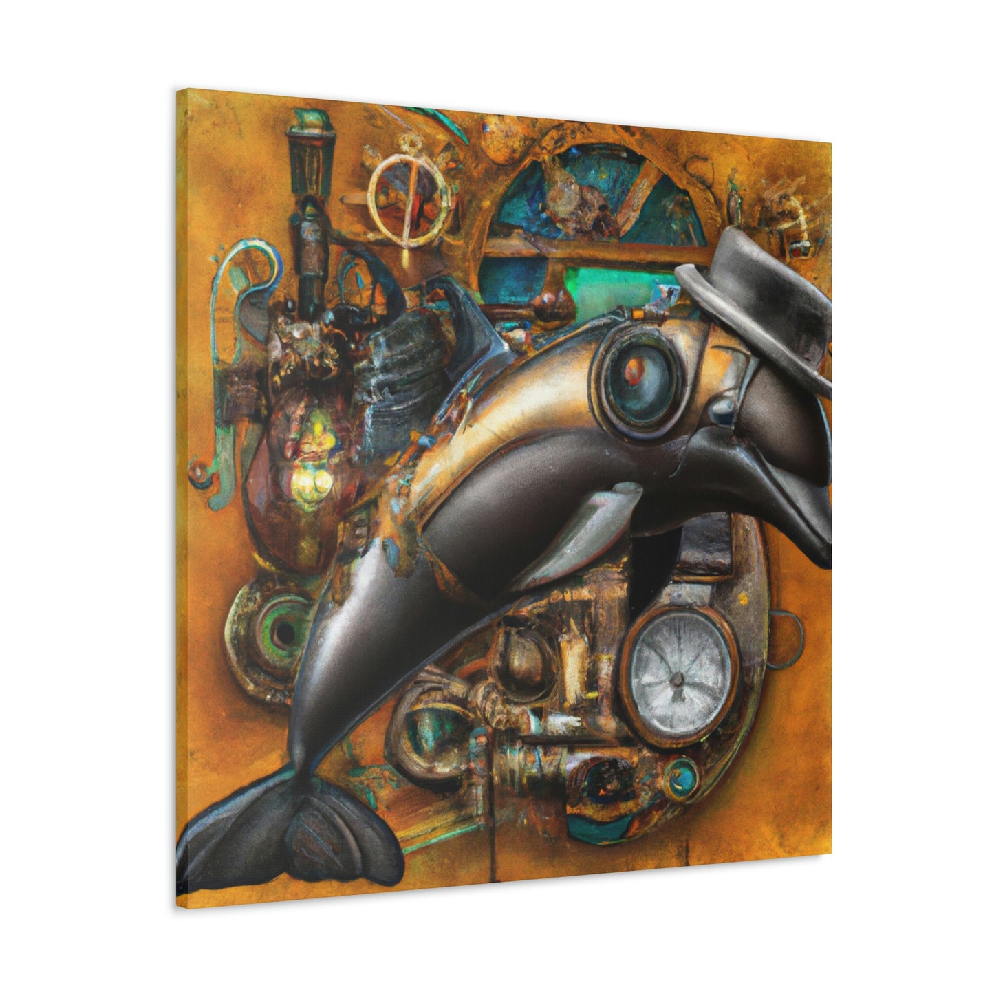 Dolphin Steampunk Ballet - Canvas