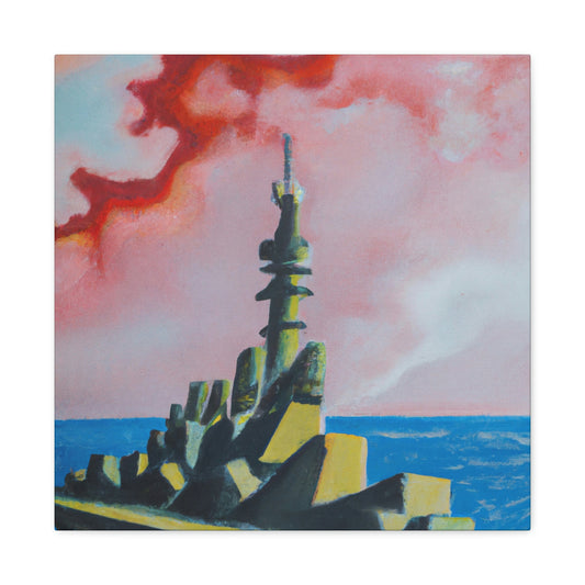 "Battleship Pop Art" - Canvas