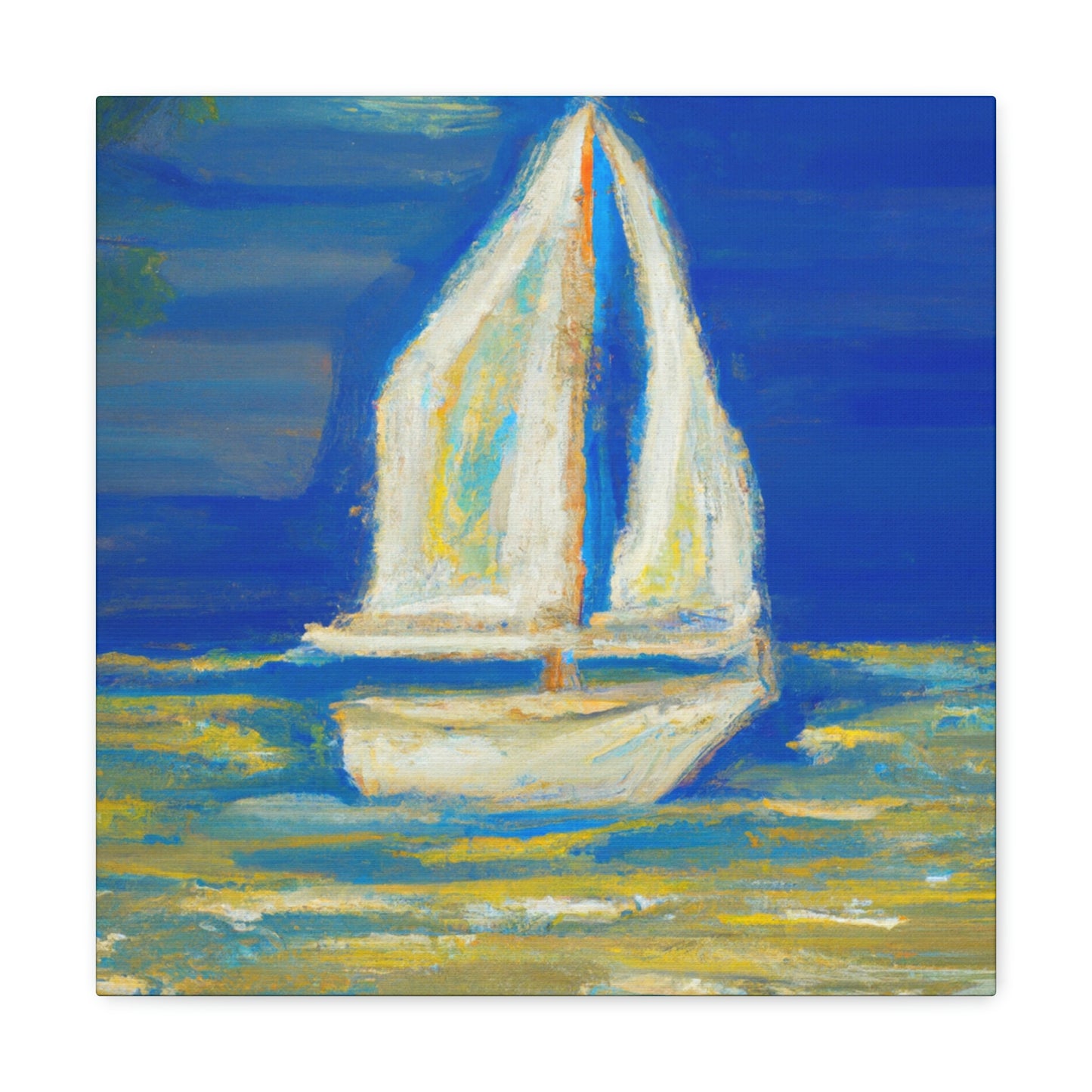 "Sailboat at Sea" - Canvas