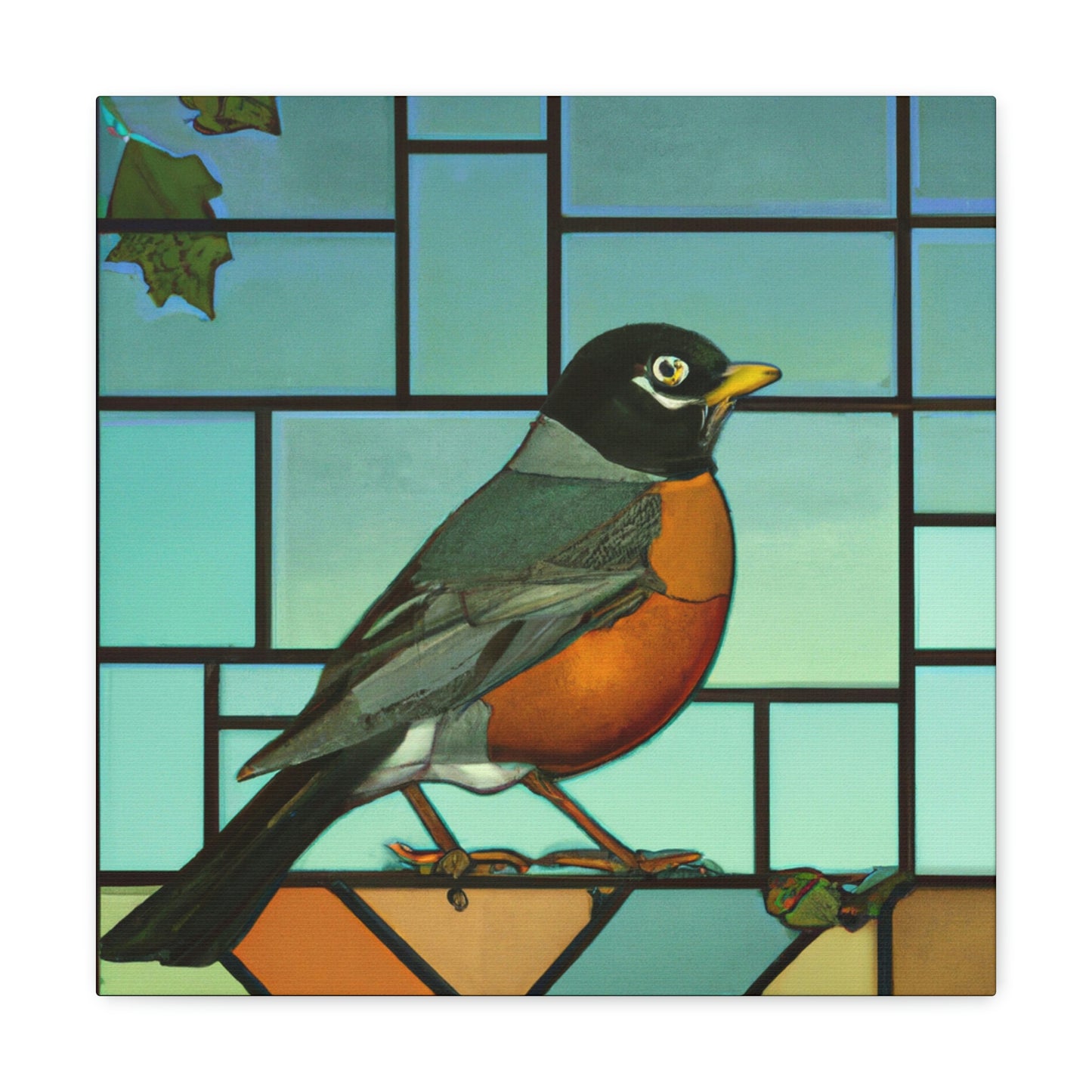 "A Robins Art Deco" - Canvas