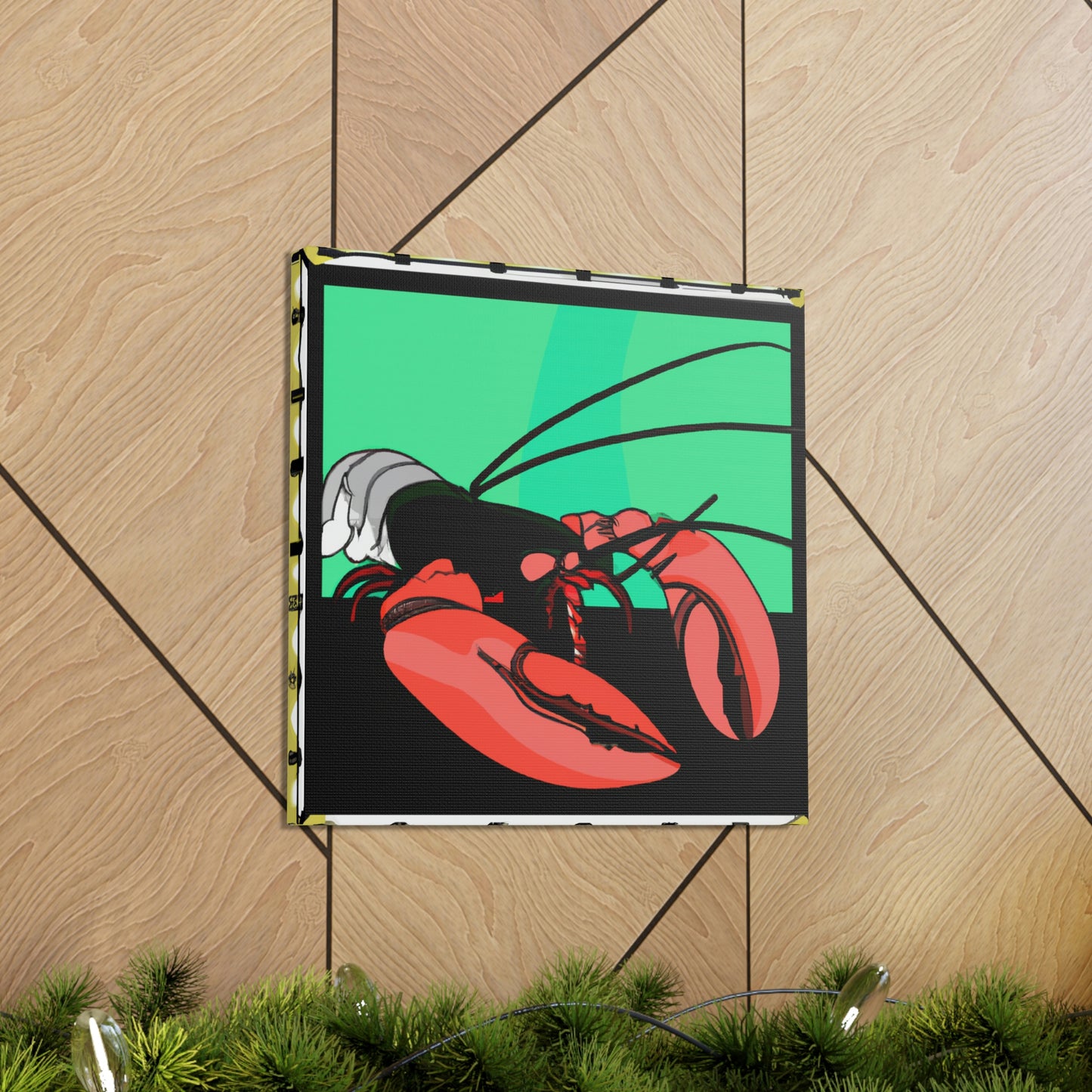 "Lobster Lures Lovingly" - Canvas