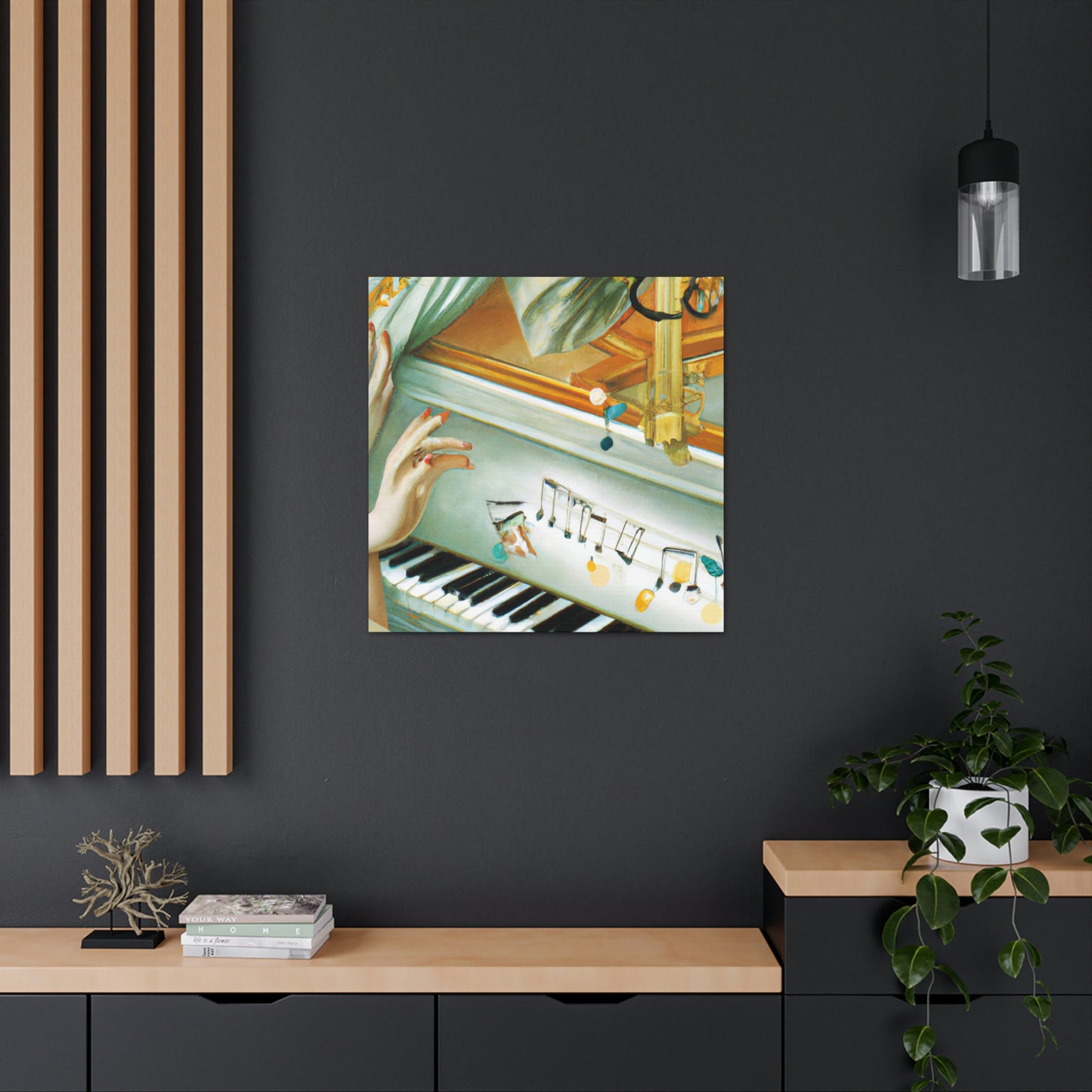 "Piano in the Clouds" - Canvas