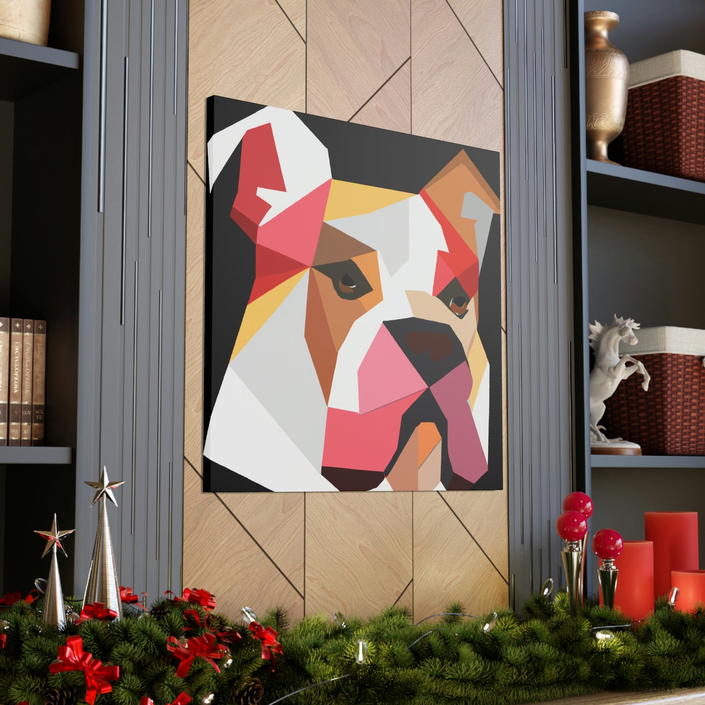 American Bulldog Minimalism - Canvas