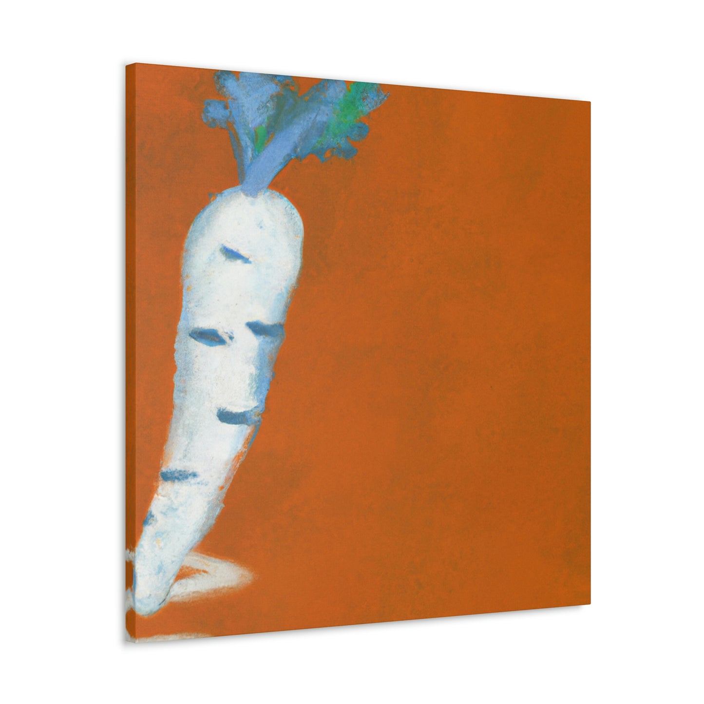 "Carrot: Minimalist Reflection" - Canvas