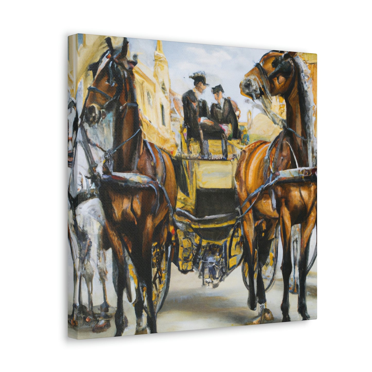 "Riding in a Carriage" - Canvas