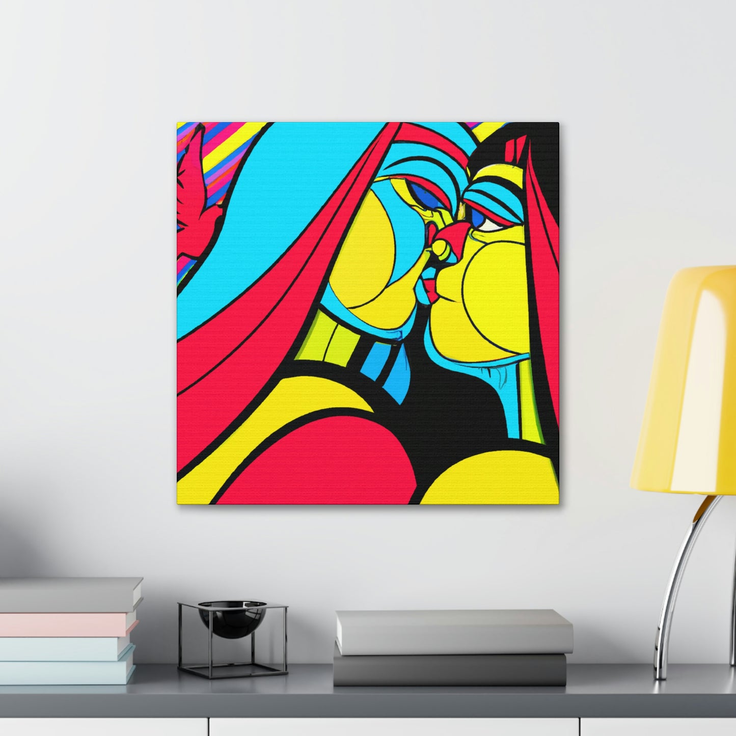 "Lovebirds in Springtime" - Canvas