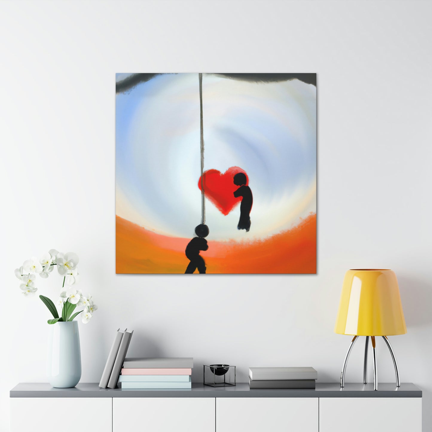 "Love Swings Serenely" - Canvas