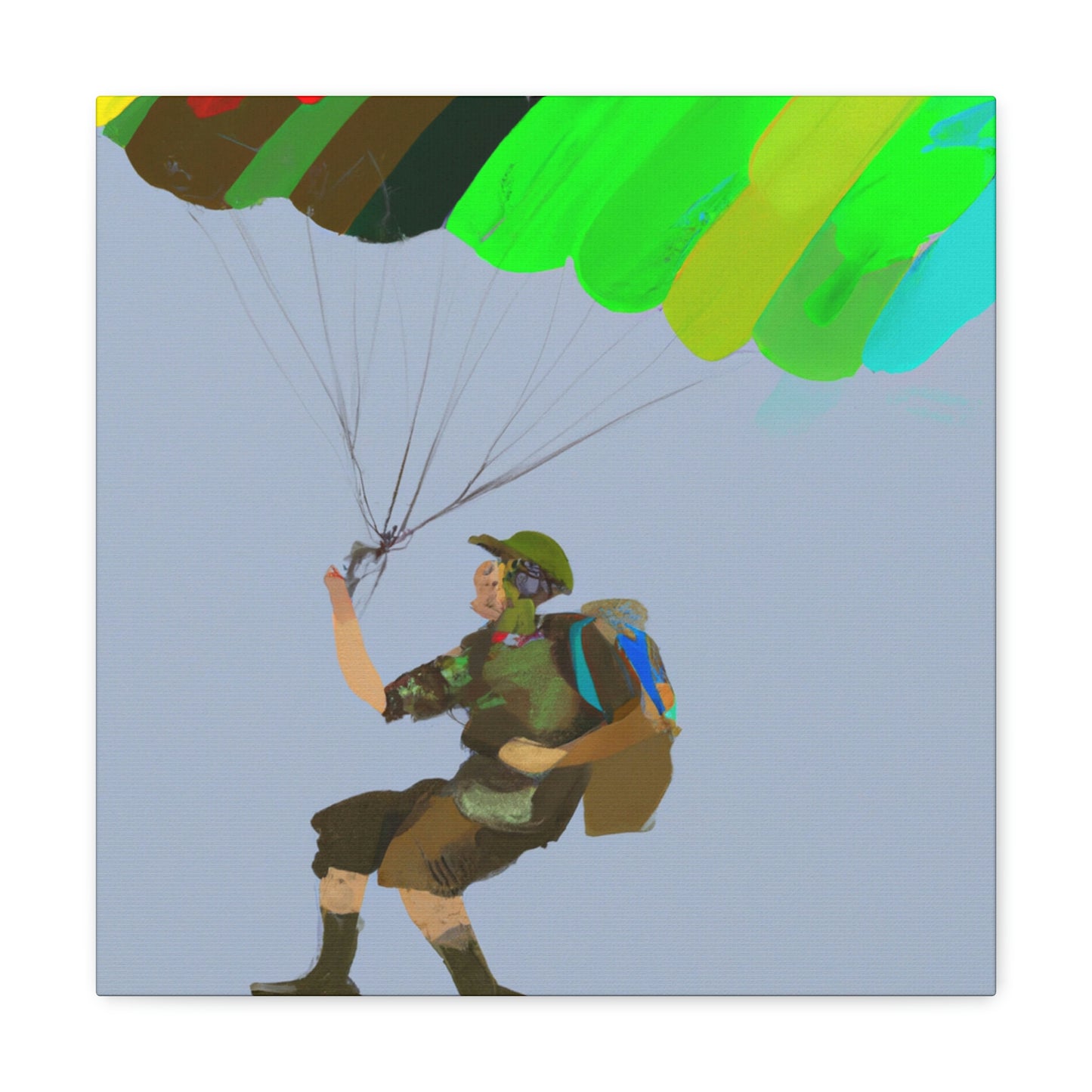 Paratrooper Fauvism Joy - Canvas