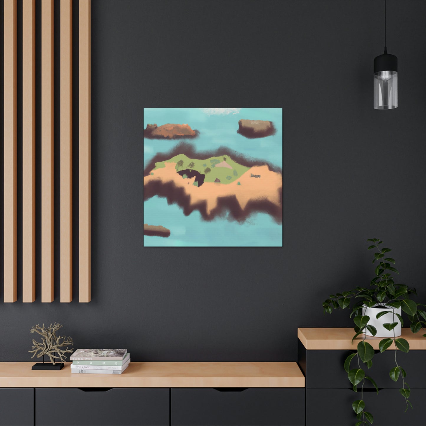 Tropical Island Oasis - Canvas