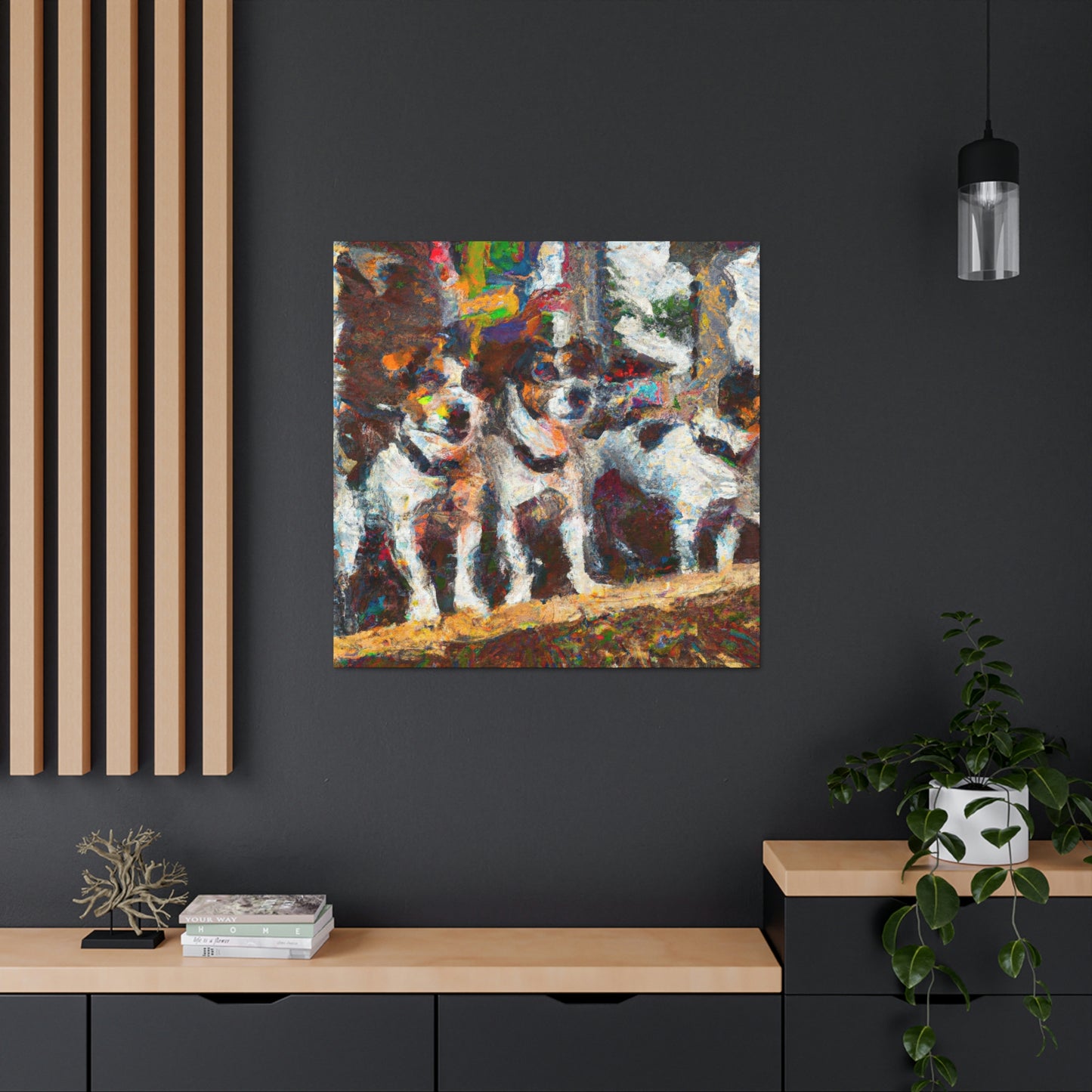 "Jack Russell's Freedom Play" - Canvas