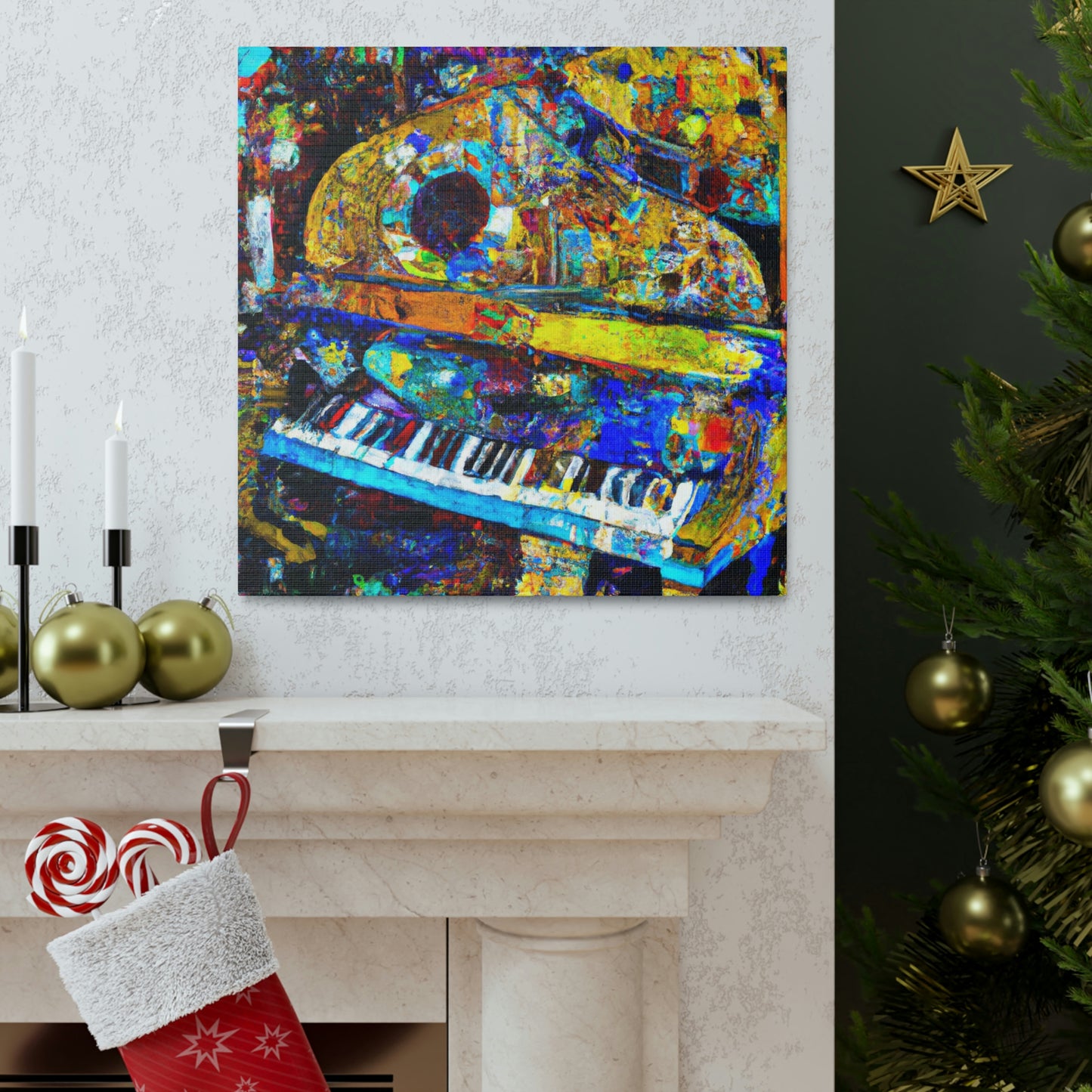 "Piano in Expressionism" - Canvas