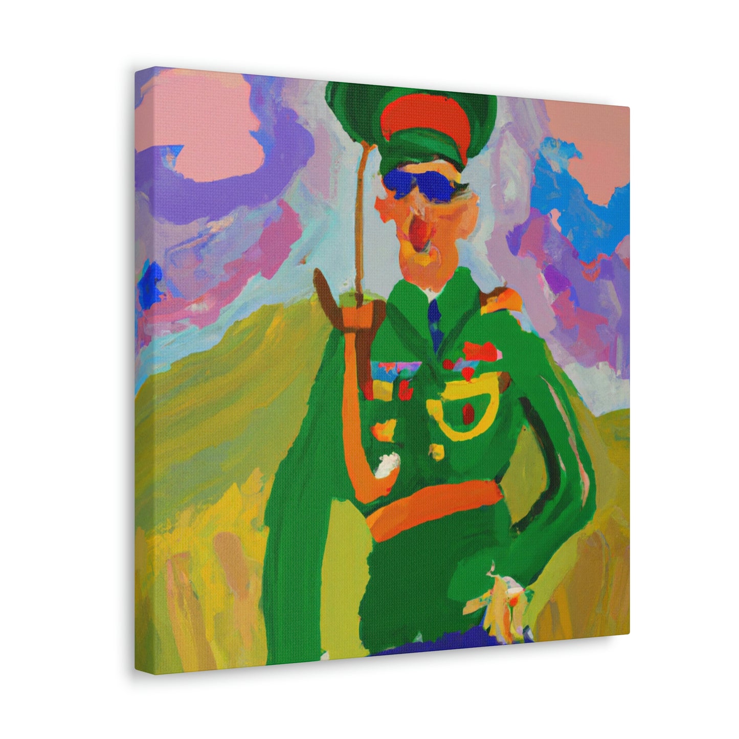 "Artilleryman in Fauvism" - Canvas