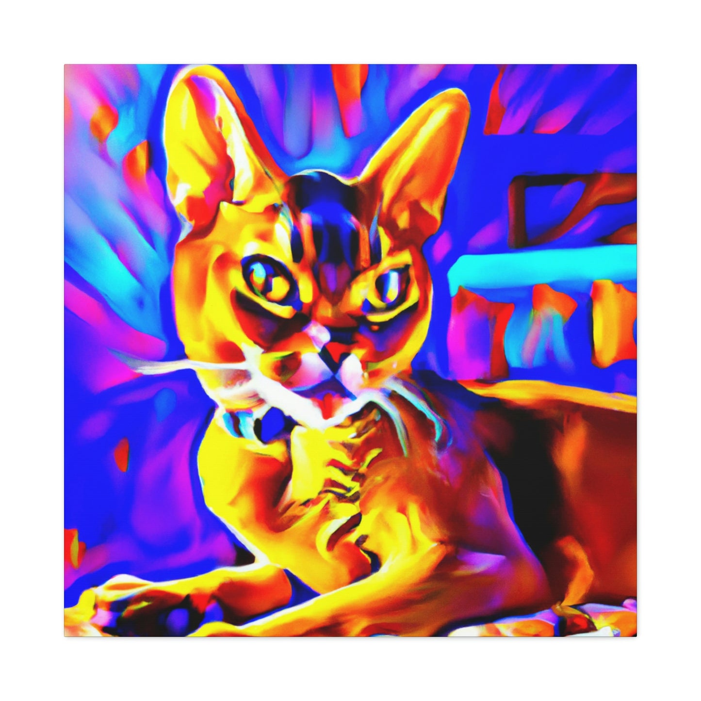 Abyssinian Pop Splendor - Canvas