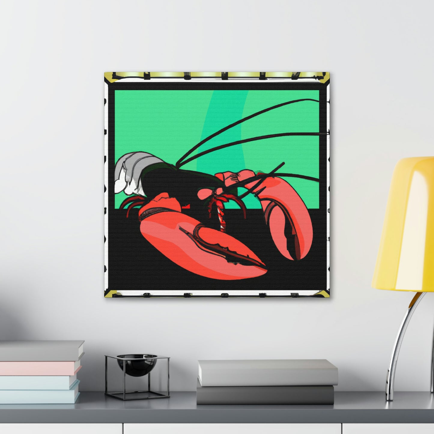 "Lobster Lures Lovingly" - Canvas