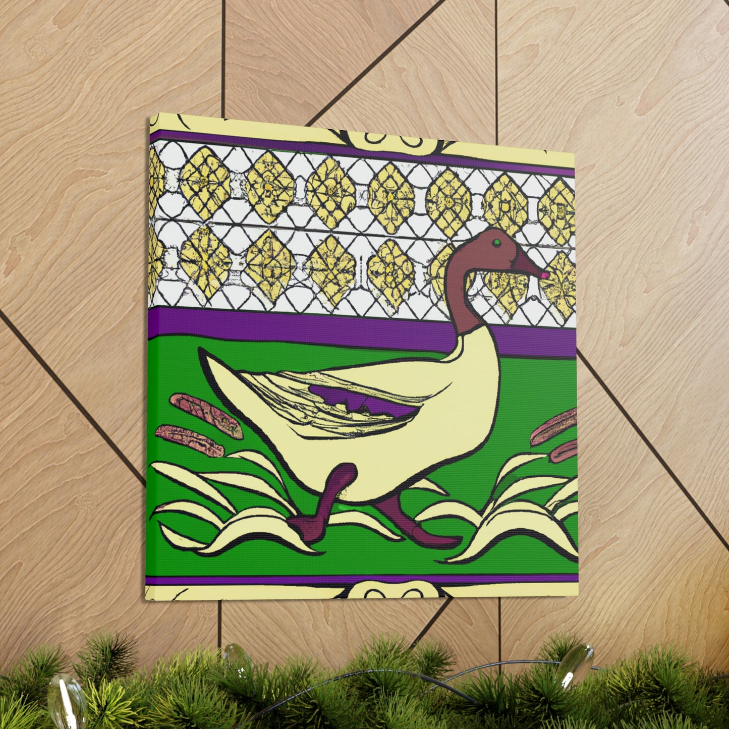 "Duck in Art Nouveau". - Canvas