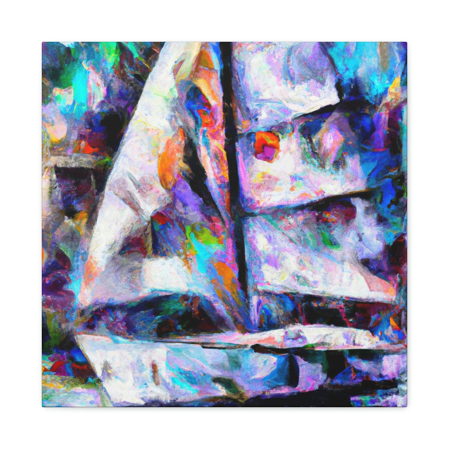 Sailboat in Abstraction - Canvas