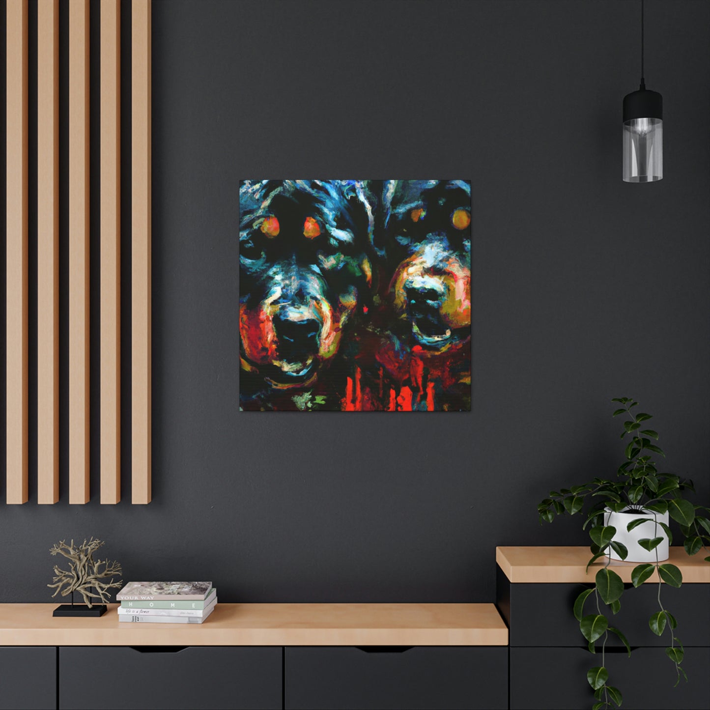 "Rottweiler in Impressionism" - Canvas