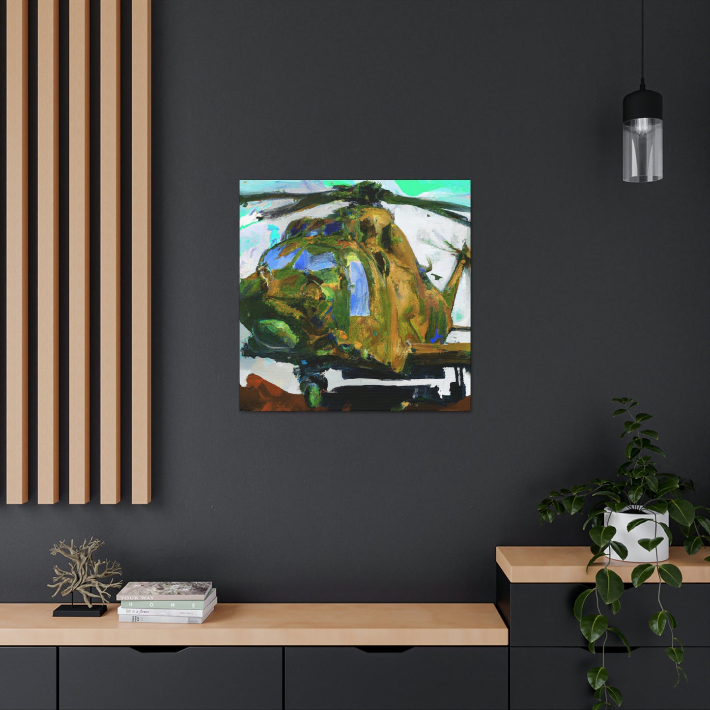 Helicopter Overhead Dreaming - Canvas