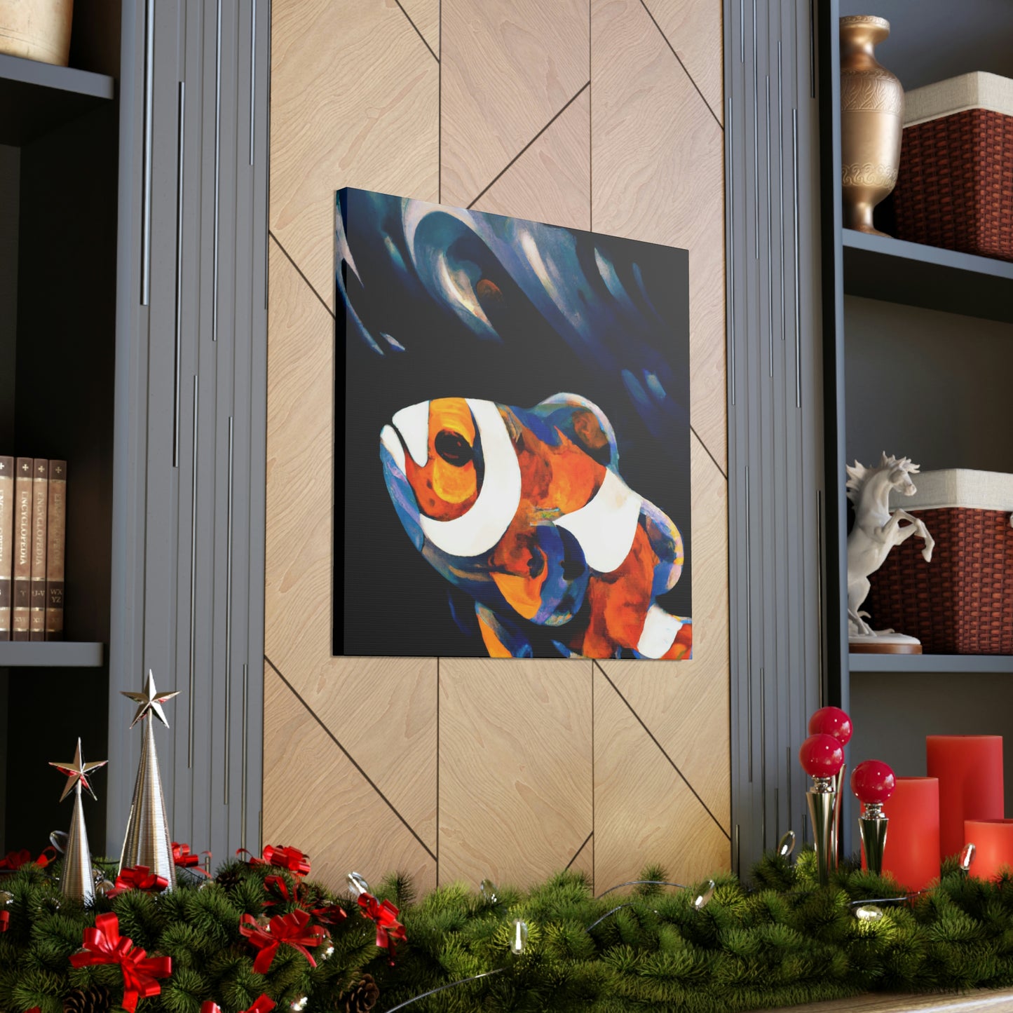 "Clownfish in Abstraction" - Canvas