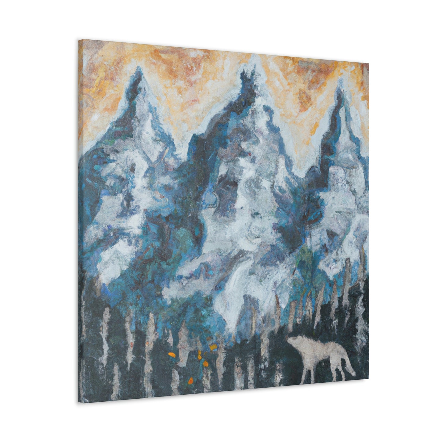 Wolf in the Woods - Canvas