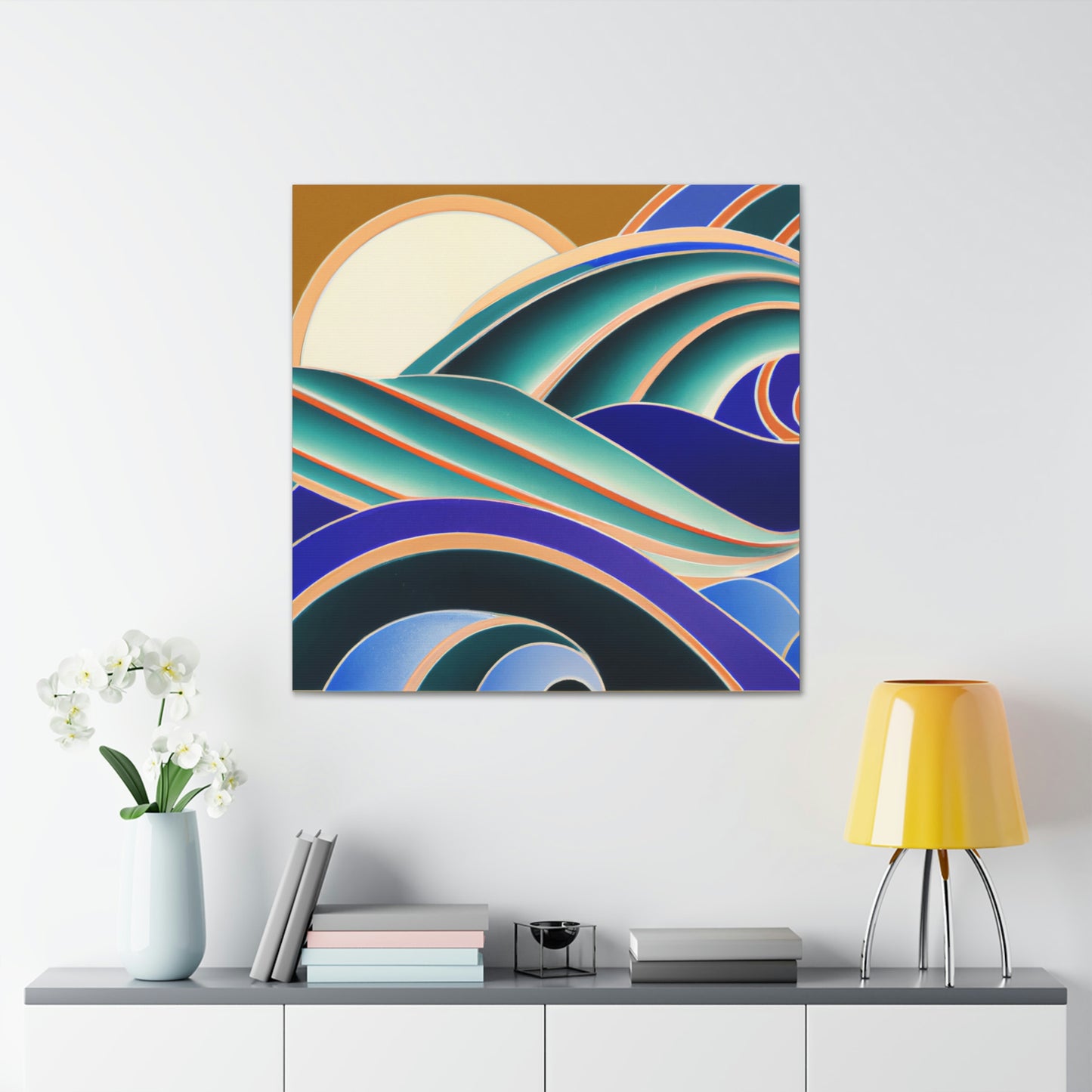 Glimmering Sea Swells - Canvas