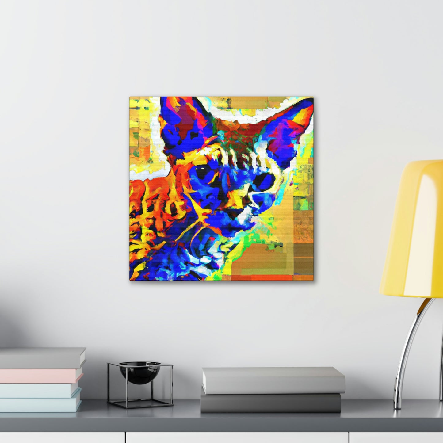 "Pop Art Devon Rex" - Canvas