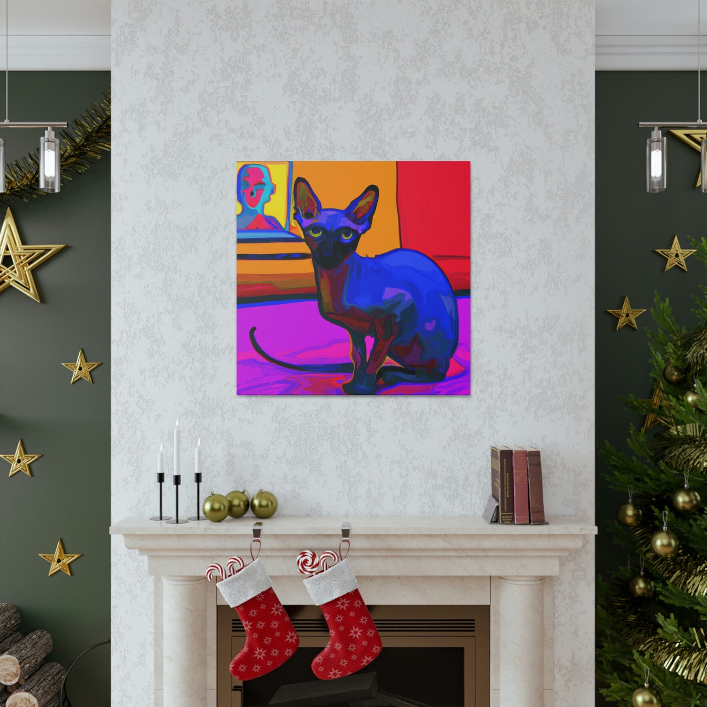 Sphynx in Fauvism - Canvas